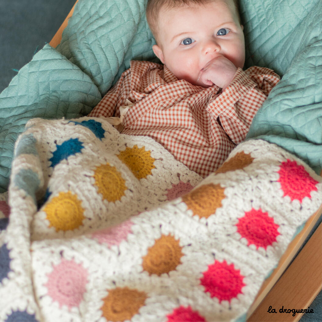 Couverture bébé en mohair - Kit tricot Tricotez-moi