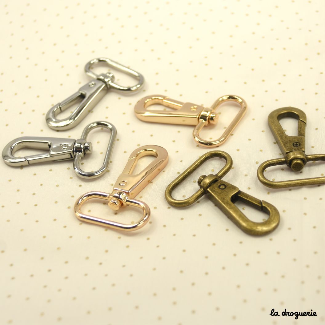 Mousqueton, anneaux pour bijoux de sac, porte clef