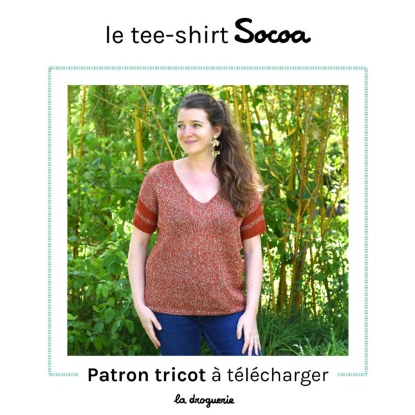 T-shirt En Tricot à Col En V Pour Femmes, T-shirt En Tricot