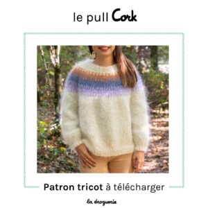 Kit A Tricoter pull femme Cork fond Cannelle