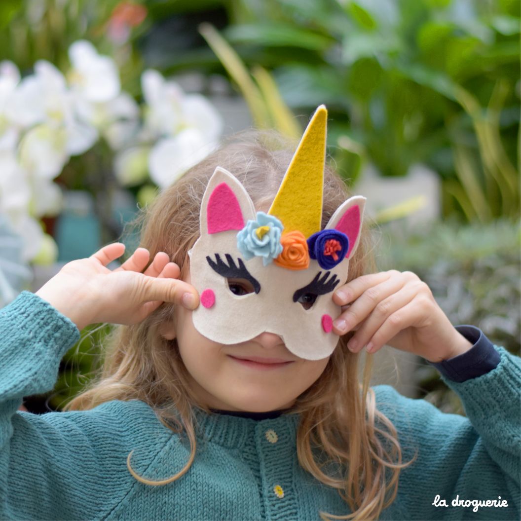 Kit à coudre Les masques en feutre Animaux festifs DIY