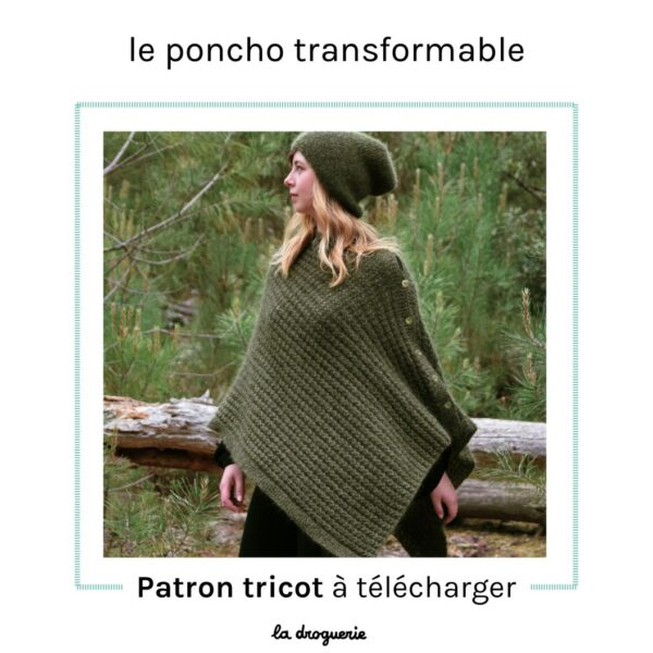 Kit A Tricoter Poncho Femme transformable