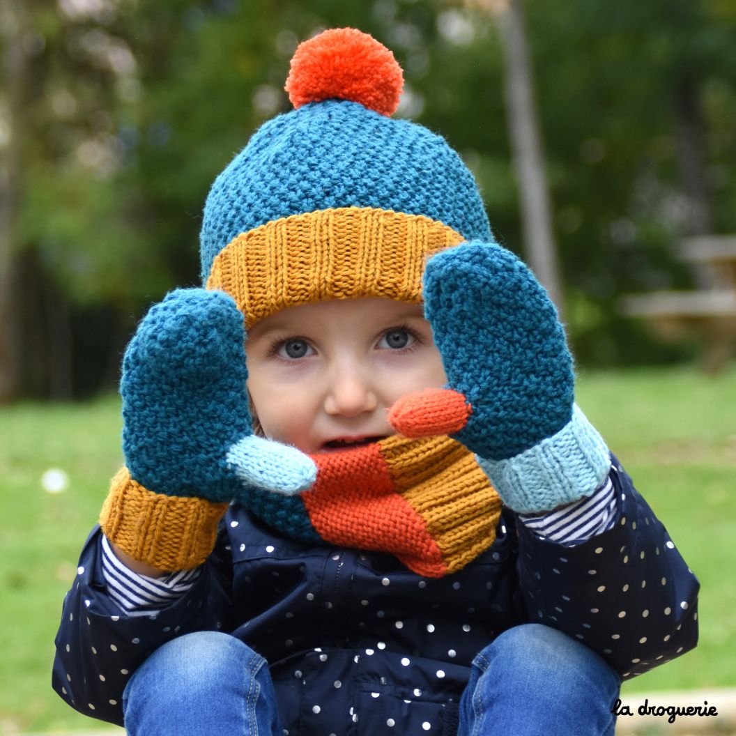 Bonnet à pompon enfant en laine d'alpaga - La Maison de l'Alpaga (LMA)