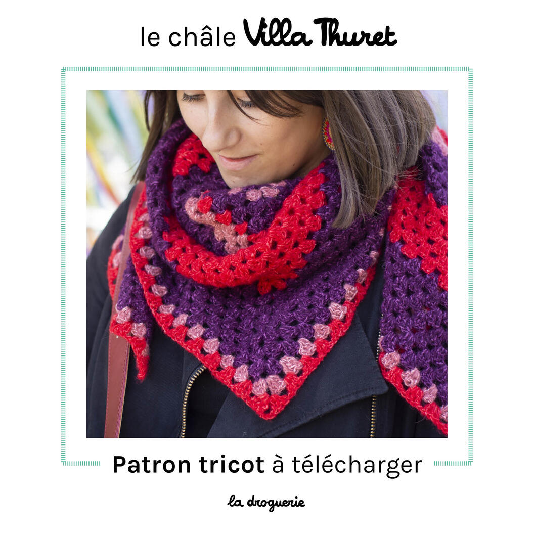 Kit A crocheter Le grand châle Villa thuret